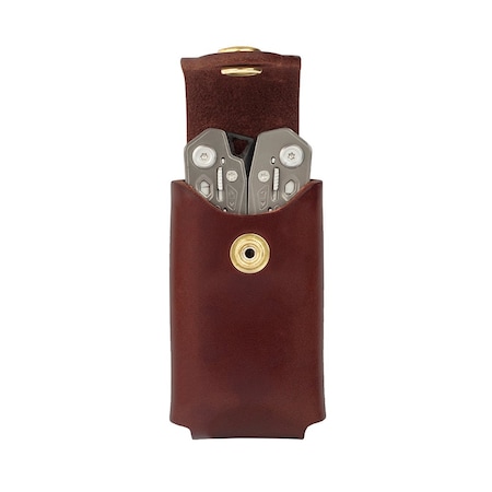 1791 Everyday Carry Leather Sheath for S/M Multitool with Snap Closure & Easy-Slide Belt Attachment WEB-ST-ES-SLS-CHN-A
